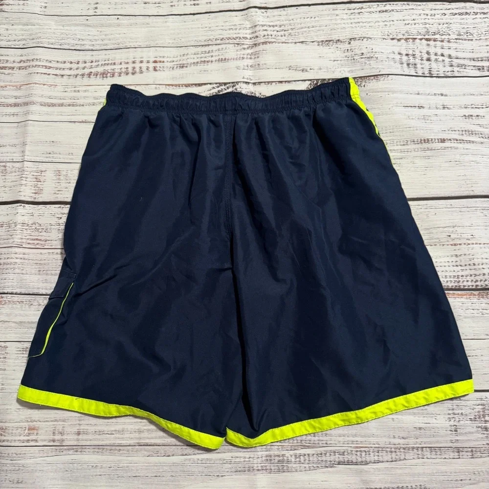 Vintage 00s Nike‎ Swim Trunks Hybrid Shorts Blue and Green Men's Size XXL